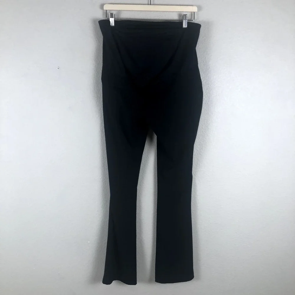 Isabell Maternity Pants Women 6 Black Maternity Stretch Bootcut Athleisure Comfy